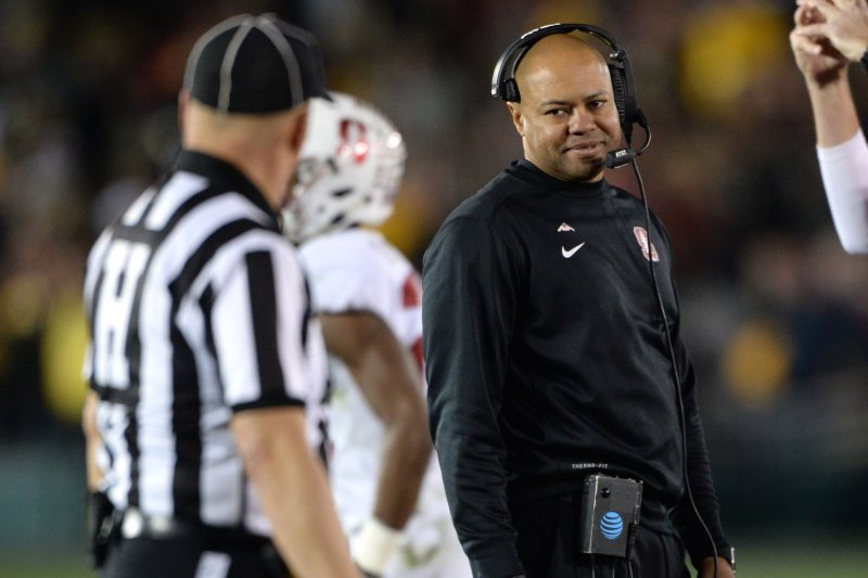 The Denver Broncos hired former Stanford Cardinal coach David Shaw to work in their front office. File Photo by Jon SooHoo/UPI