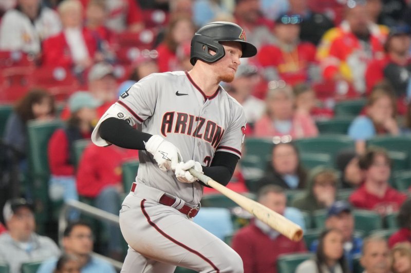 Arizona Diamondbacks utility man Pavin Smith went 1 for 1 with a walk-off two-run homer in a win over the San Francisco Giants on Monday in Phoenix. File Photo by Bill Greenblatt/UPI