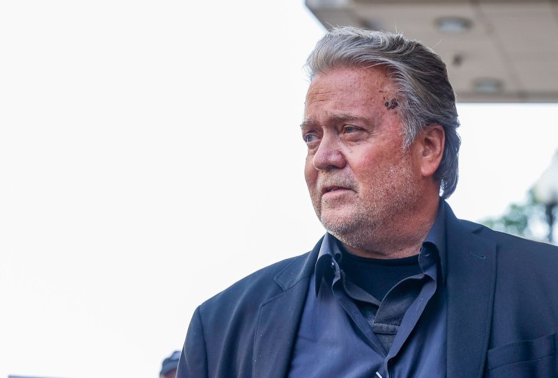 The Justice Department on Wednesday asked the Supreme Court to reject Steve Bannon's latest attempt to avoid prison after being found guilty of contempt of Congress two years ago. File Photo by Jemal Countess/UPI