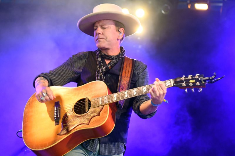 Kiefer Sutherland didn't cancel his scheduled East Coast concerts this weekend after his father Donald died last Thursday. File Photo by Rune Hellestad/UPI