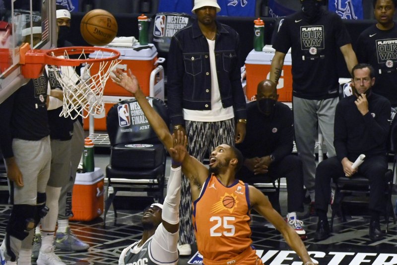 The Brooklyn Nets agreed to trade forward Mikal Bridges, who they acquired in a 2023 trade from the Phoenix Suns, to the New York Knicks. File Photo by Jim Ruymen/UPI