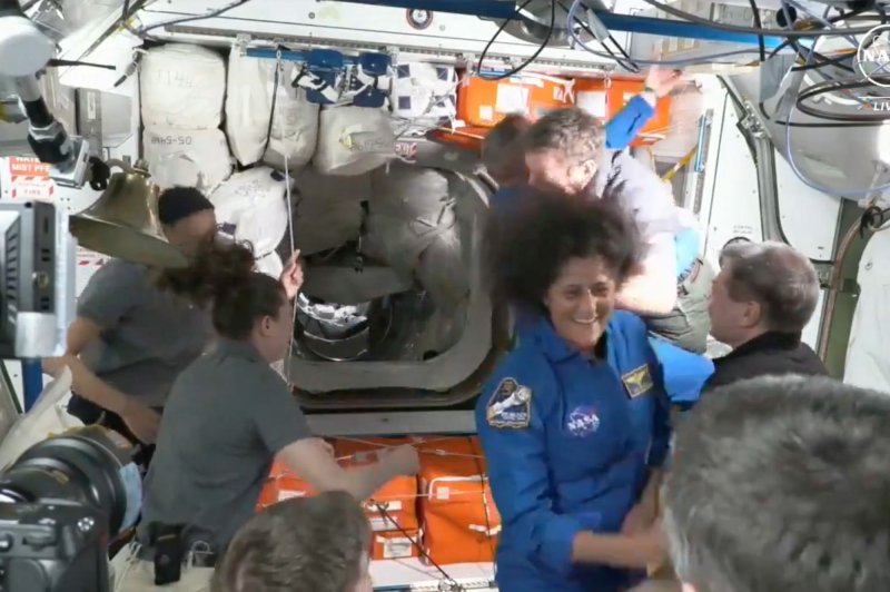 Since arriving at the International Space Station on June 6, Boeing Starliner astronauts Butch Wilmore and Suni Williams have contributed to the upkeep of the station and assisted with space walks and scientific research. NASA Screengrab/UPI