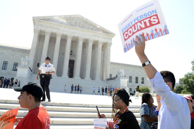 On June 27, 2019, the Supreme Court ruled the federal government can't include a question about citizenship in the U.S. census. File Photo by Mike Theiler/UPI