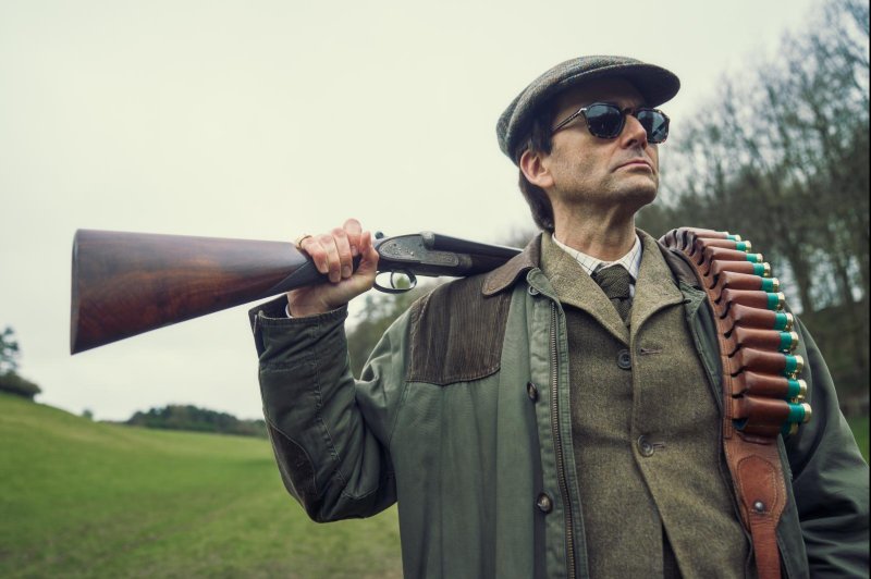 David Tennant plays Tony Baddingham in "Rivals," a series adaptation of the Jilly Cooper novel. Photo courtesy of Hulu