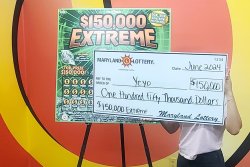 Slow day at work leads Maryland woman to $150,000 lottery prize