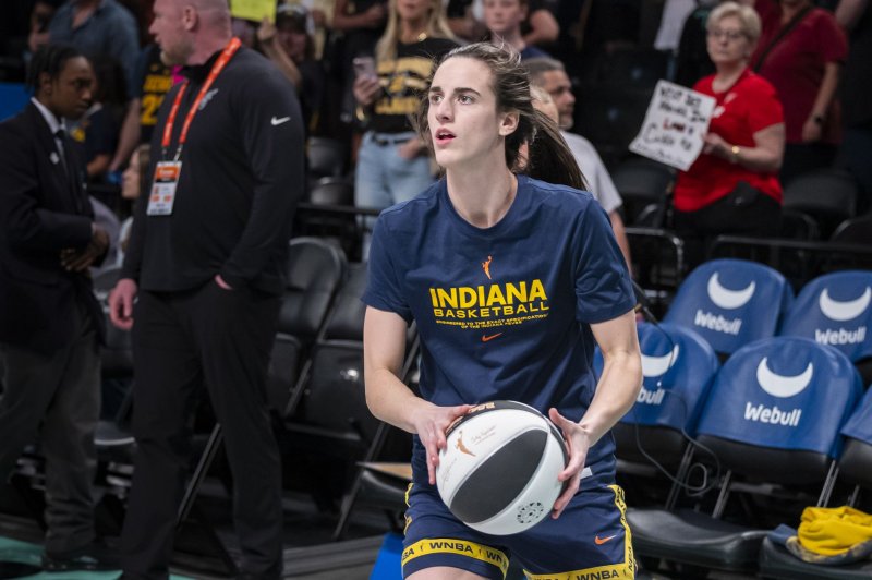 Indiana Fever guard Caitlin Clark failed to score in the second half of a loss to the Connecticut Sun on Monday in Uncasville, Conn. File Photo by Corey Sipkin/UPI