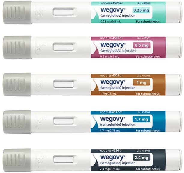 Weight-loss drugs like Wegovy can improve symptoms in heart failure patients, a new clinical trial shows. Photo by Novo Nordisk/HealthDay News