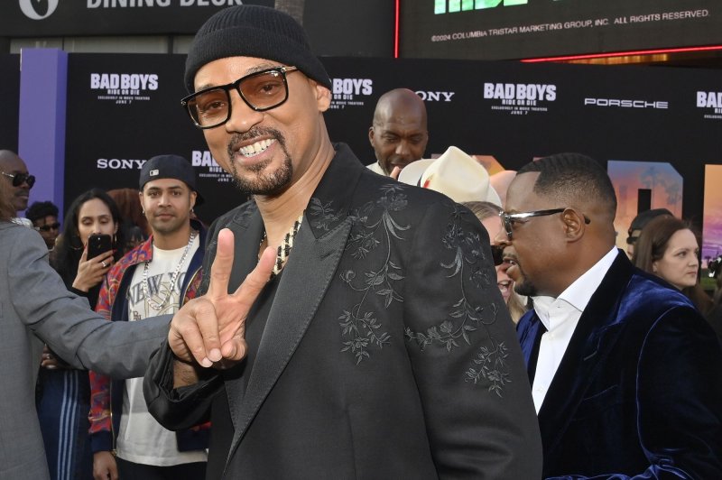 BET announced Will Smith will debut a new single at the 2024 BET Awards, which will air Sunday at 8 p.m. on the cable network. Photo by Jim Ruymen/UPI.